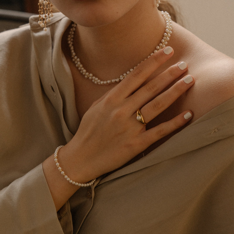 CORINE 18K GOLD PLATED RING