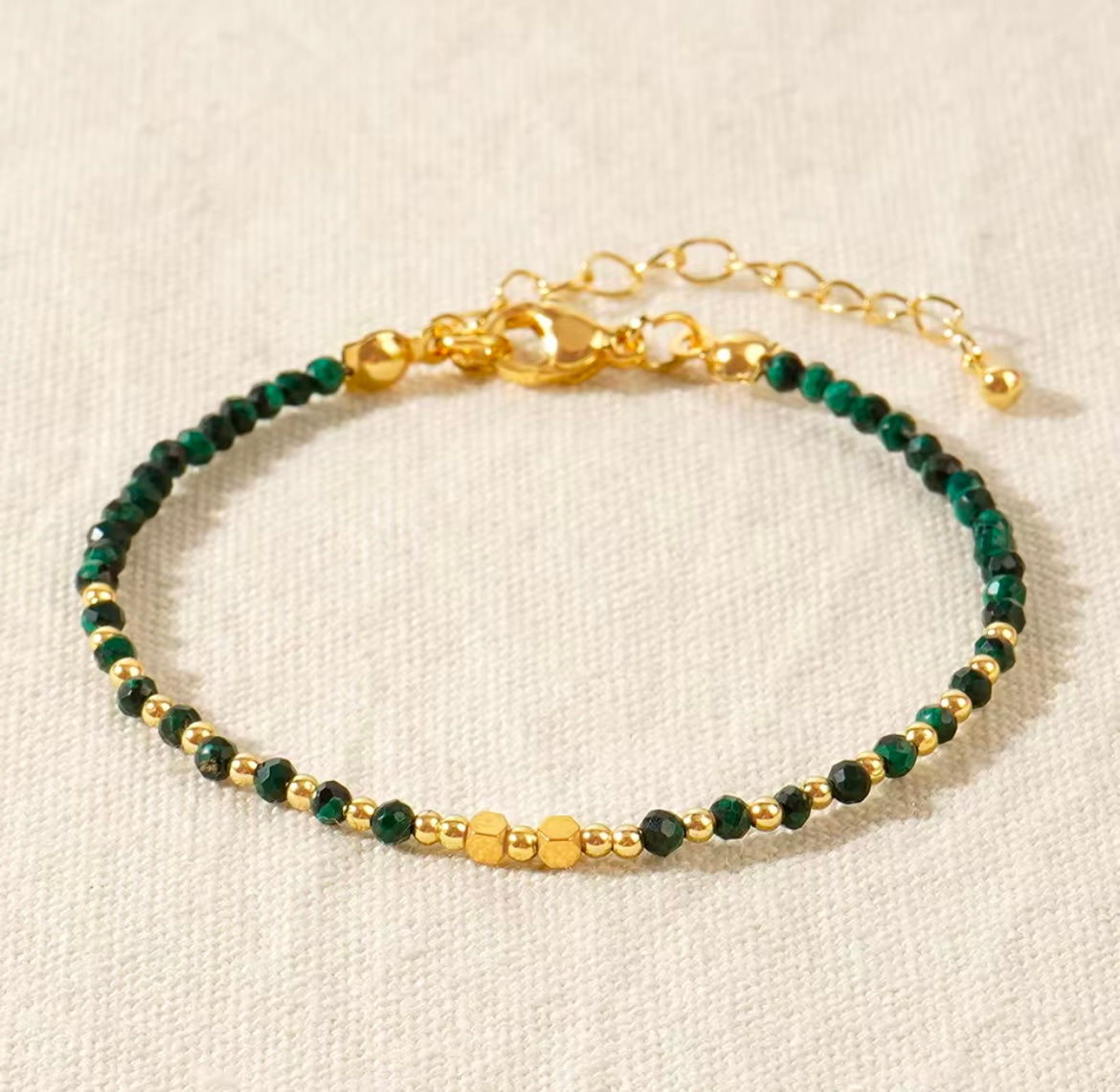 Crystal Beaded Charm Bar Bracelets